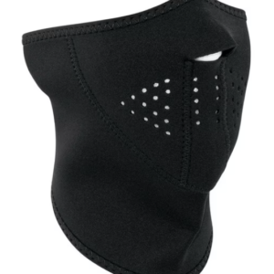 Zan Neoprene Black 3-Panel Half Mask