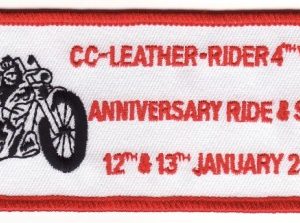 CC-LEATHER-RIDER'S 4th Anniversary Show & Shine Patch