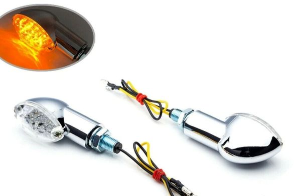 Emgo Mini Cat Eye Indicators in Chrome or Black