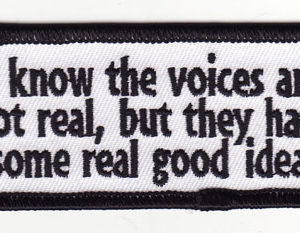 I Know The Voices Are Not Real, But They Have Some Real Good Ideas