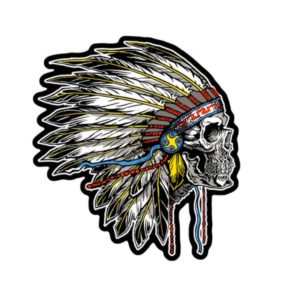 Indian Side Headdress Patch (Small)