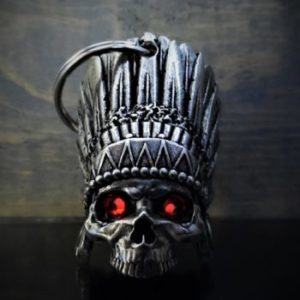 Indian Skull Rhinestone Bravo Bell