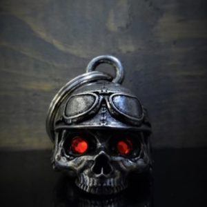 Motorcycle Helmet Skull Rhinestone Bravo Bell