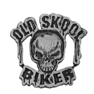 Old Skool Biker Pin