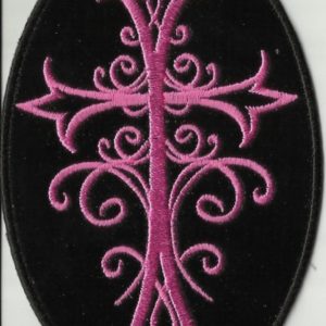 Pink Crucifix Patch