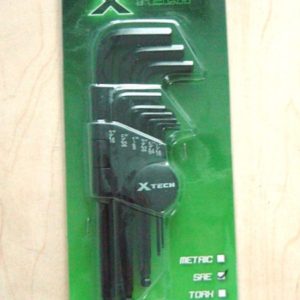 X TECH ALLEN KEY SET 9PCS SAE BALL END