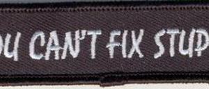 You Can't Fix Stupid