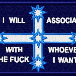 I WIll Associate With Whoever The Fuck I Want patch