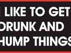 I Like To Get Drunk And Hump Things