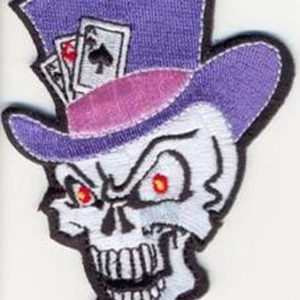 Skull with Top Hat and Cards