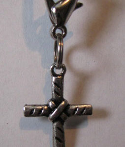 Tied Cross Zipper Pulls