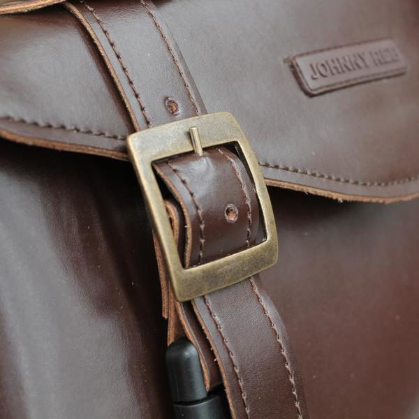 Johnny Reb Waratah Solo Bag Brown (Left Side) - Image 2
