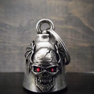 Skull Batwing Rinestone Bravo Bell