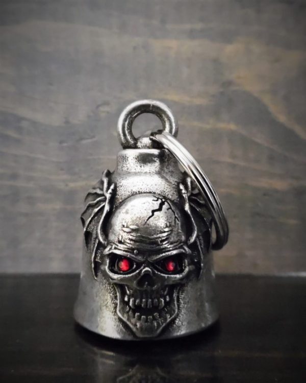 Skull Batwing Rinestone Bravo Bell