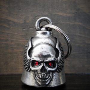 Skull Up Wing Rhinestone Bravo Bell