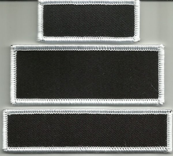 Custom Name Patch Black With White Border - Image 4