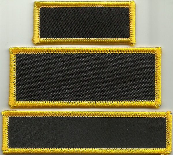Custom Patch Black With Yellow Border - Image 4