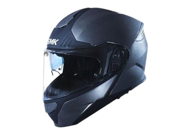 SMK Gullwing Matt Black Helmet TSS Flip Up Helmet - Image 8