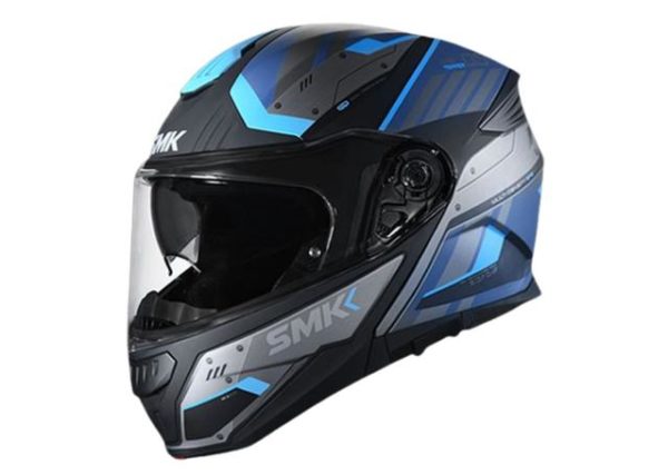 SMK Gullwing Matt Black Helmet TSS Flip Up Helmet - Image 7
