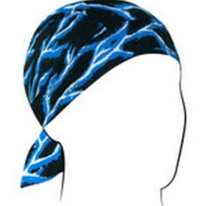 Blue Lightning Bolt Head Wrap