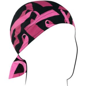 Breast Cancer Pink Ribbon Head Wrap