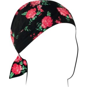 Floral Skull Head Wrap