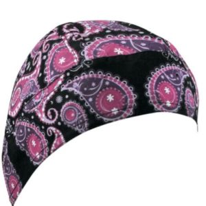 Purple Paisley Head Wrap