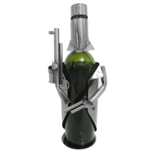 Ned Kelly Wine / Spirit Bottle Holder Dual Guns (EB-74155B)