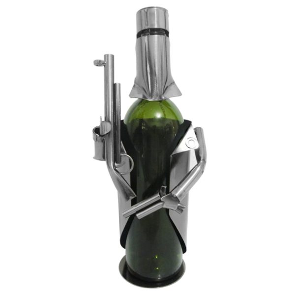 Ned Kelly Wine / Spirit Bottle Holder Dual Guns (EB-74155B)