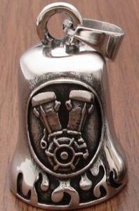 V-Twin & Flames Stainless Steel Bell