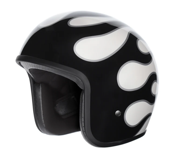 M2R Prime Helmet White & Black (Gloss)