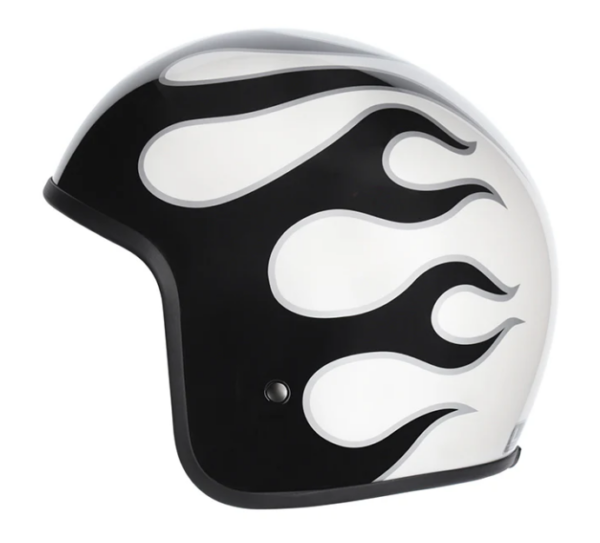M2R Prime Helmet White & Black (Gloss) - Image 4